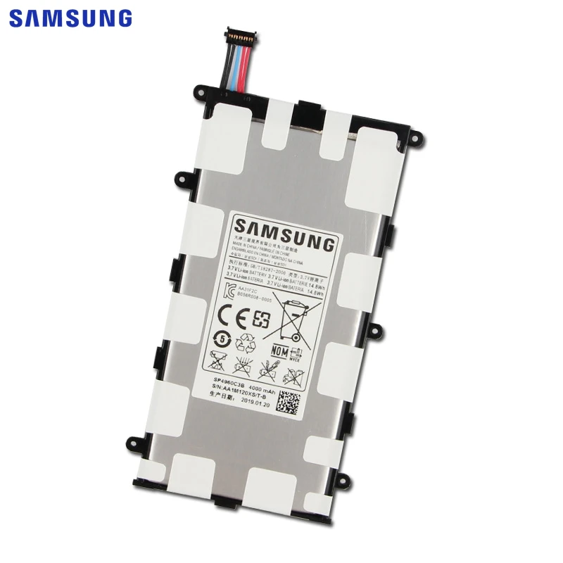 Samsung сменный аккумулятор SP4960C3B для samsung GALAXY Tab 7,0 Plus P3110 P3100 P6200 P6210 планшетный аккумулятор 4000 мАч
