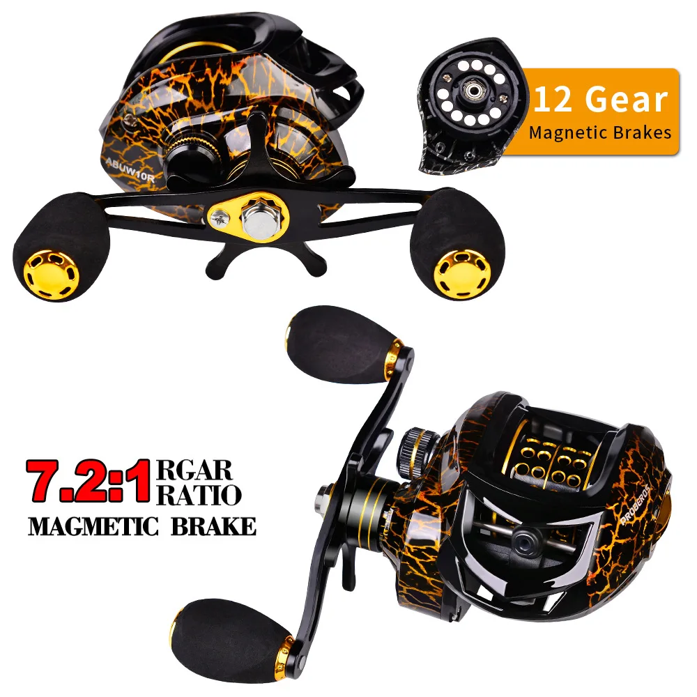 10kg Max Drag Fishing Bait Casting Reel 7.21 High Speed Ultralight