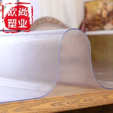 Матовое мягкое прозрачное стекло ПВХ скатерть водонепроницаемый вечерние, свадебные, для дома, кухни, столовой, коврик толщиной 2 мм