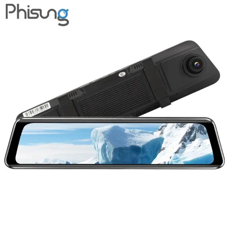 Phisung Z66 4G Android 8,1 FHD 1080P Автомобильный видеорегистратор Камера 11,66 дюймов зеркало заднего вида Двойной Объектив WiFi gps ADAS видеорегистратор