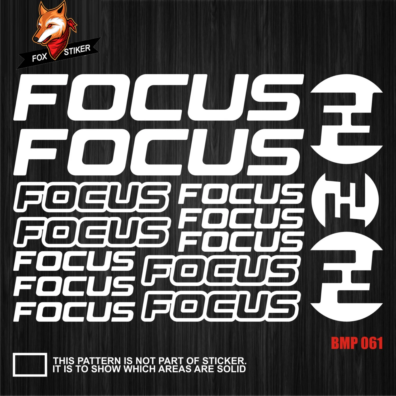 Road Bike Mountain Bike Bicycle Frame Stickers MTB Track Bike TT Bike Cycle Decal Reflective Stickers for F0CUS Stickers