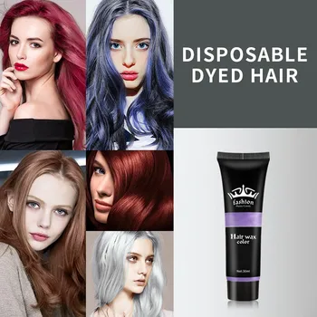 

Hair Dye colors hair Pro Wax Dye dye slime wax one-time slime molding paste Hair Color Cream Disposable Hair Mud Cream#0424