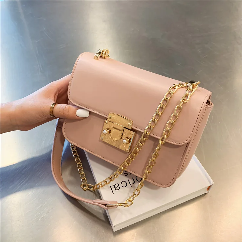 

CHIC Bag Women's 2020 New Style Korean-style Summer Chain Western Style Shoulder Bag Versitile Fashion Casual Square Sling Bag