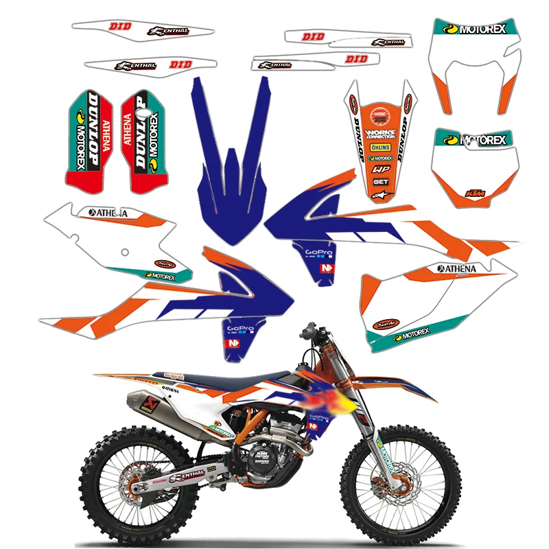 3M Grafis Stiker Decals untuk KTM 125 