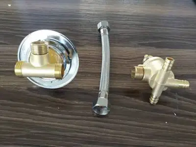 3 way intubation set MTTUZK настенный 2/3/4/5 способов водоотводная Труба латунный душевой кран винт или интубации Сплит душевая кабина душевая комната смесительный клапан - Цвет: 3 way intubation set