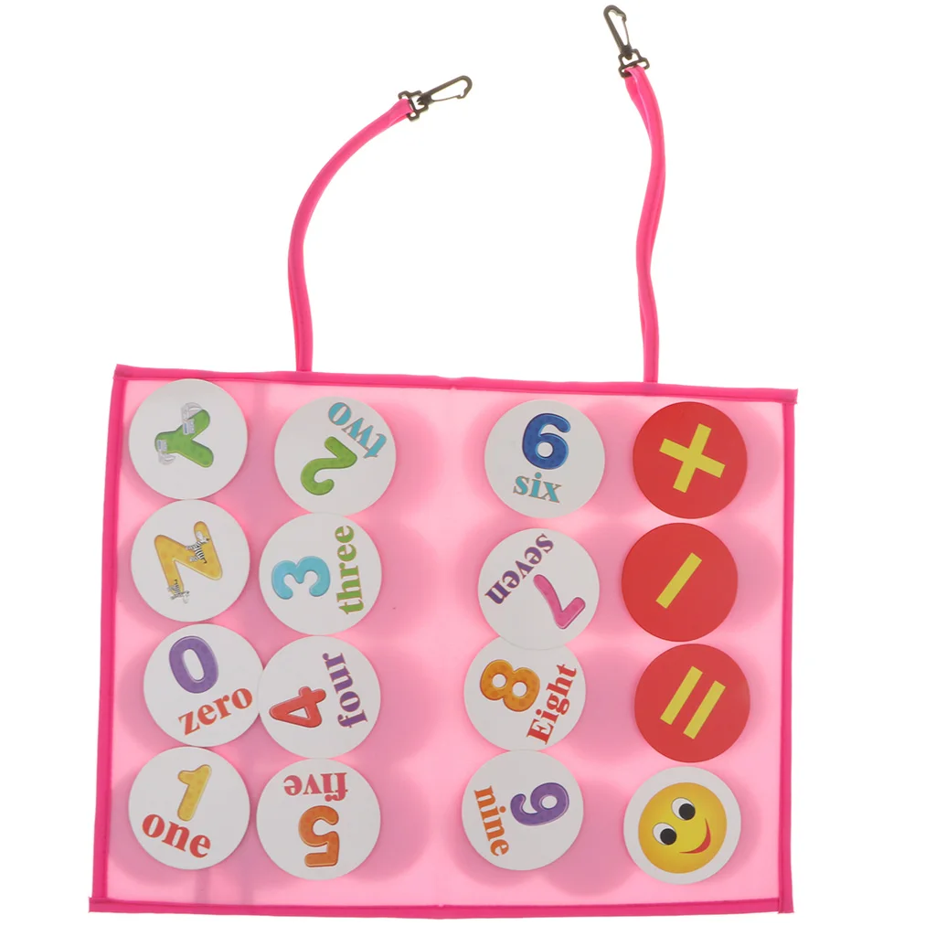 Kids Educational Toys Alphabet Letters Numbers Sticker Cards Hanger Board