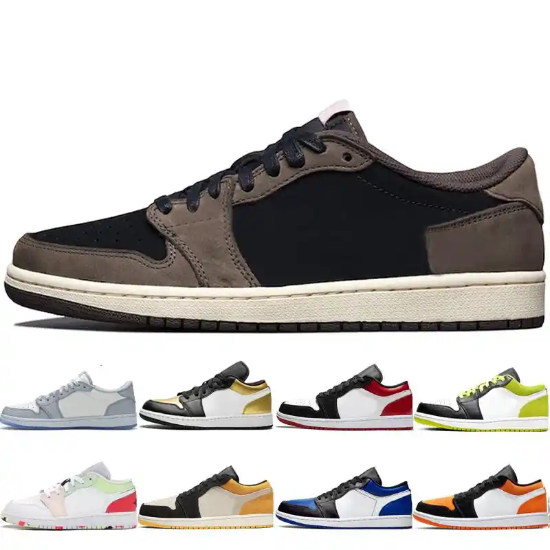 black and grey low top 1s