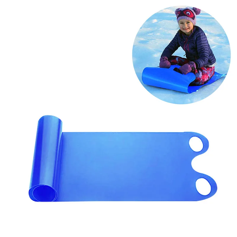 

Portable Winter Snow Sled Cold Resistant Roll Up Sand Grass Rolling Slider Pad Board Toy For Adult Children Winter Sport 2019