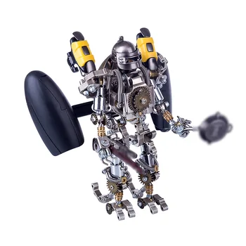 

2020 New 16 x 9 x 17.5cm 3D DIY Metal Mechanical Robot Assembly Version Puzzle Model Building Kit Best Gift For Over 14