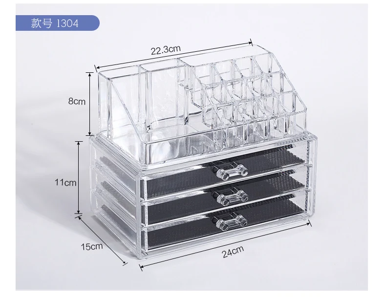 Коробка для хранения косметики лак для ногтей стойка губная помада косметический чехол для хранения акриловый прозрачный уход за кожей косметический Органайзер Ящик Рабочий стол