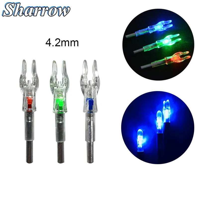 Arrow Nock LED Automatically Illuminate For ID4.2mm Arrow Easy to Find at Night  Outdoor Compound Bow Hunting Shooting эмульсия sisley ecologique ecological compound day and night 40 мл 1 35 унций