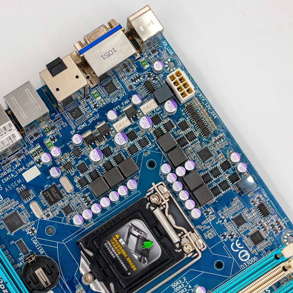 Gigabyte GA-H57M-USB3 настольная материнская плата H57M-USB3 H55 LGA 1156 для Core i7 i5 i3 DDR3 16G Micro-ATX оригинальная б/у материнская плата