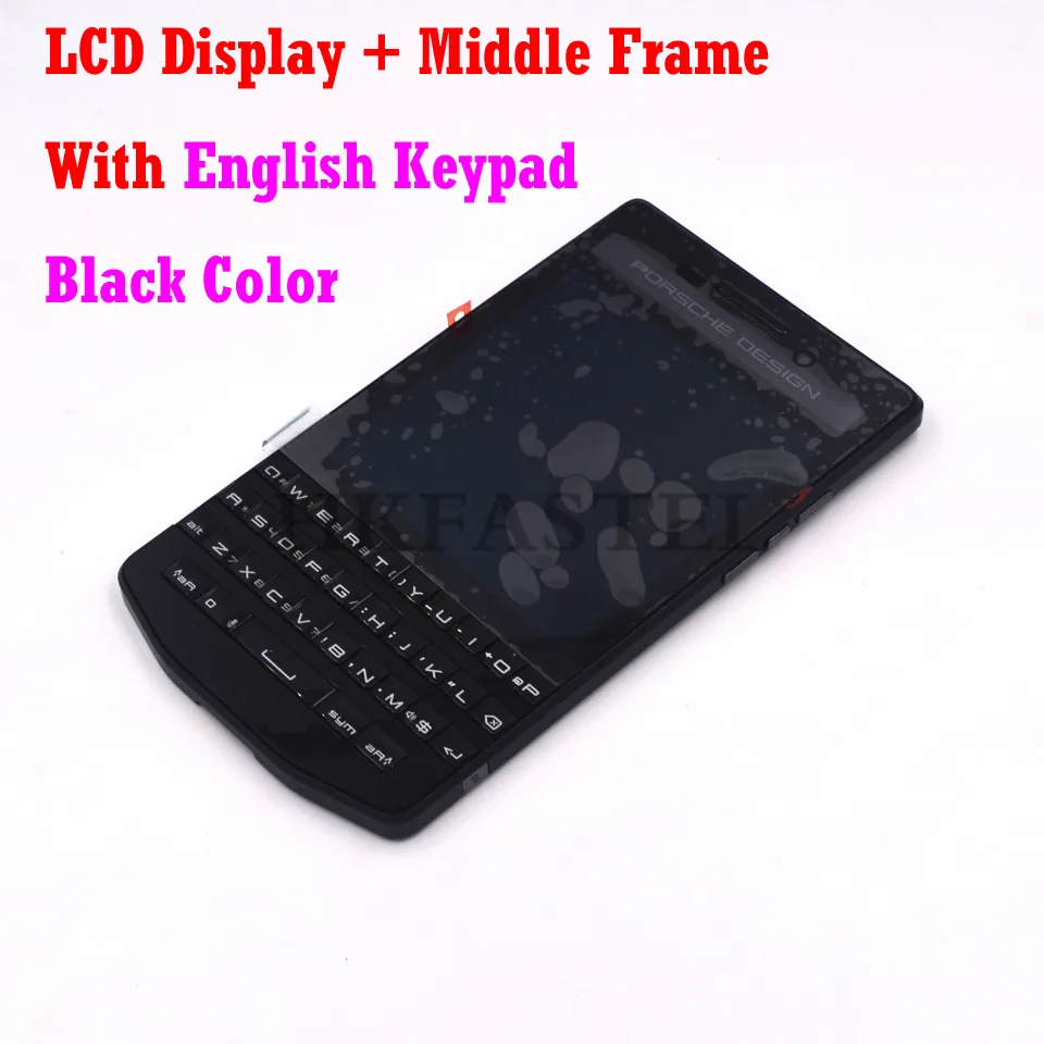 Для BlackBerry Porsche дизайн P'9983 P9983 9983 корпус мобильного телефона крышка средней части корпуса клавиатура+ ЖК-дисплей