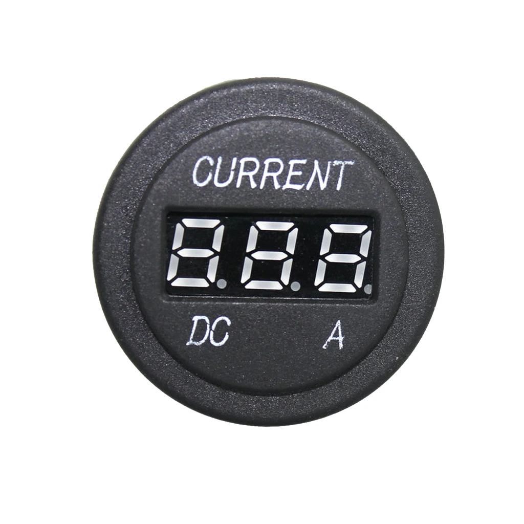 DC 12-24V 10A Car DC Digital Ammeter LED Amp Meter For Car Motorcycle