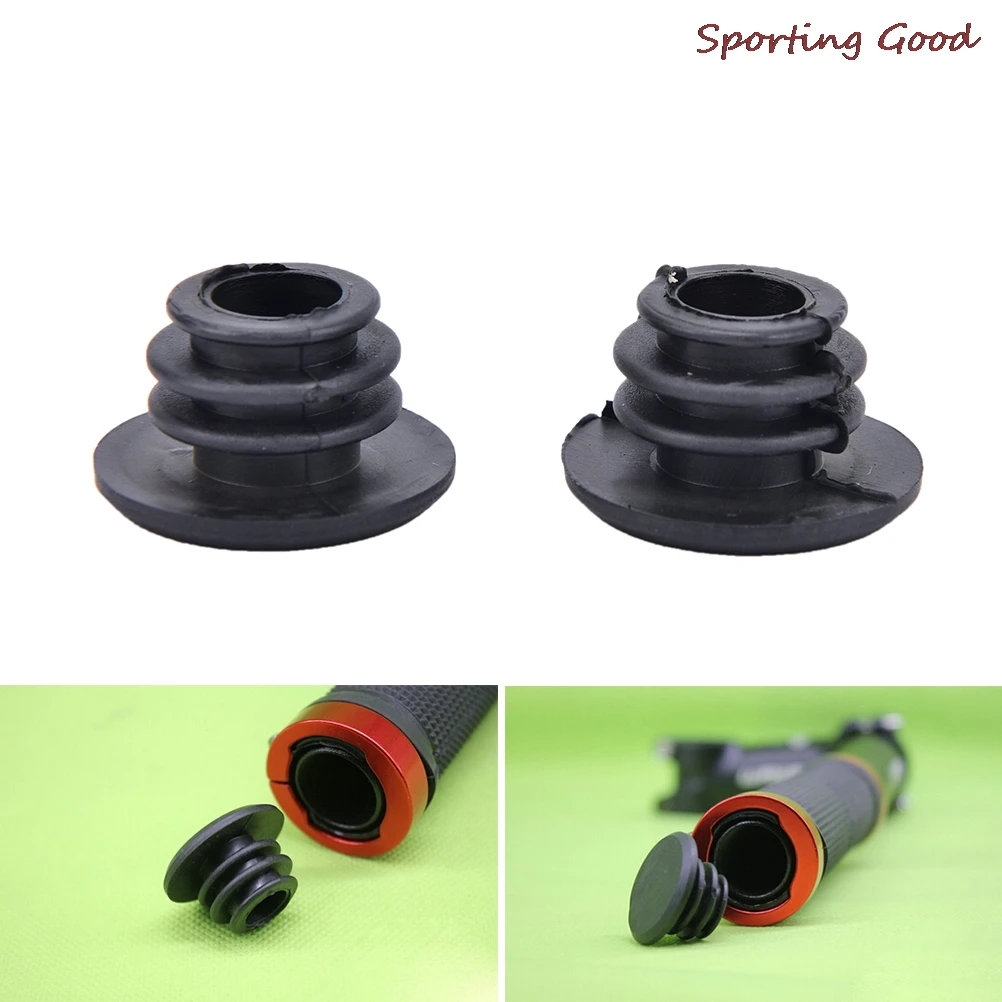 1 Pair Bike MTB Mini Rubber Grip Handlebar Bar End Plugs Stoppers Caps