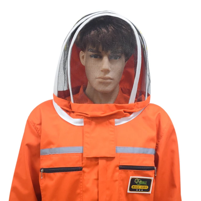 Méhész Öltöny Csatolt Sisakkal Professzionális Méhruhák Öltönyök Méhészeti Méh Farm Felszerelés - Image 3