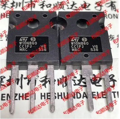 

Free shipping 10PCS W10NB60 STW10NB60 TO-247 600V 10A
