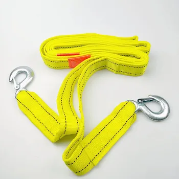 

Vehicle traction rope 4 m 5 t strong traction rope vehicle trailer rope Traction rope of automobile with hook