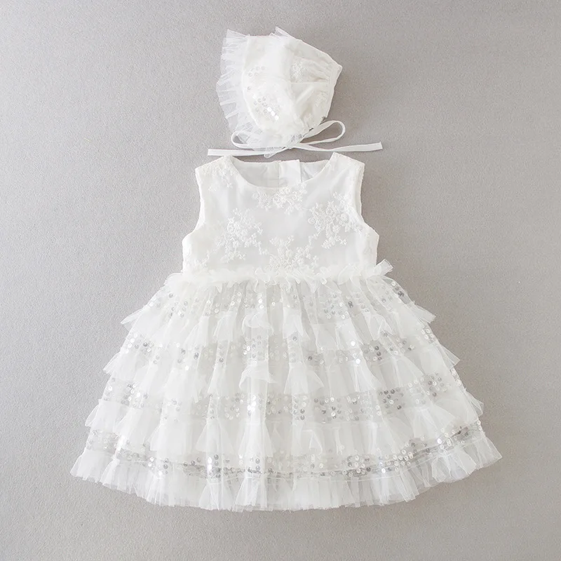

Girls Princess Sequins Tiers Dress Baby Kids Lace Tutu Wedding Birthday Costume Children Elegant Party Clothes Easter Christmas
