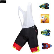 6XL, мужские черные велосипедные шорты Team de ITALIA, нагрудники 9D Pad, быстросохнущие удобные дышащие велосипедные шорты