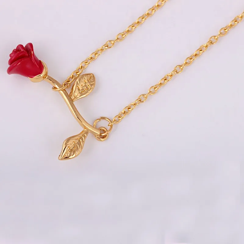 Красная роза браслет простой браслет с цветами подарок на День святого Валентина для девушки 3 цвета Женская цепочка свадебный подарок