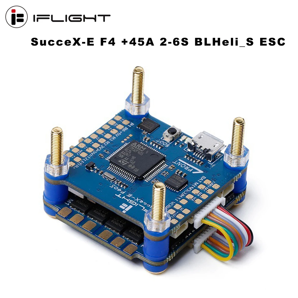 IFlight SucceX-E F4 Fly башенная система FC MPU6000 с 45A на возраст от 2 до 6 лет с BLHeli_S Dshot600 4-в-1 ESC для небольшой гоночный Дрон с видом от первого лица