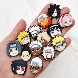 1Pcs Japanese Cartoon Comic PVC Shoe Charms Sandals Accessories Garden Shoe Buckle Decorations Fit Croc Jibz Wristbands Kid Gift