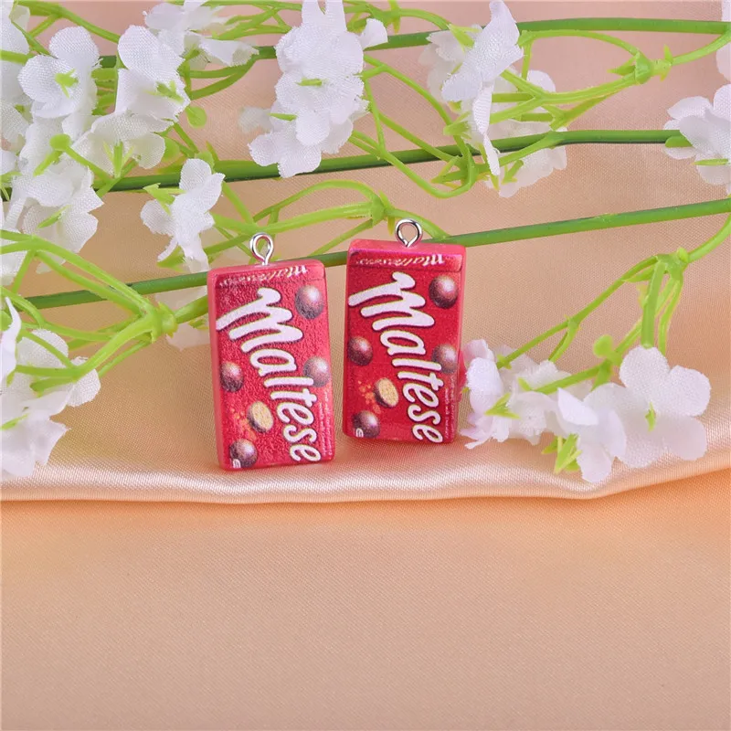 10pcs/30pcs/pack chocolate cookies Resin Charms for Earring Bracelet DIY Jewelry Making jewelry charms,resin charms