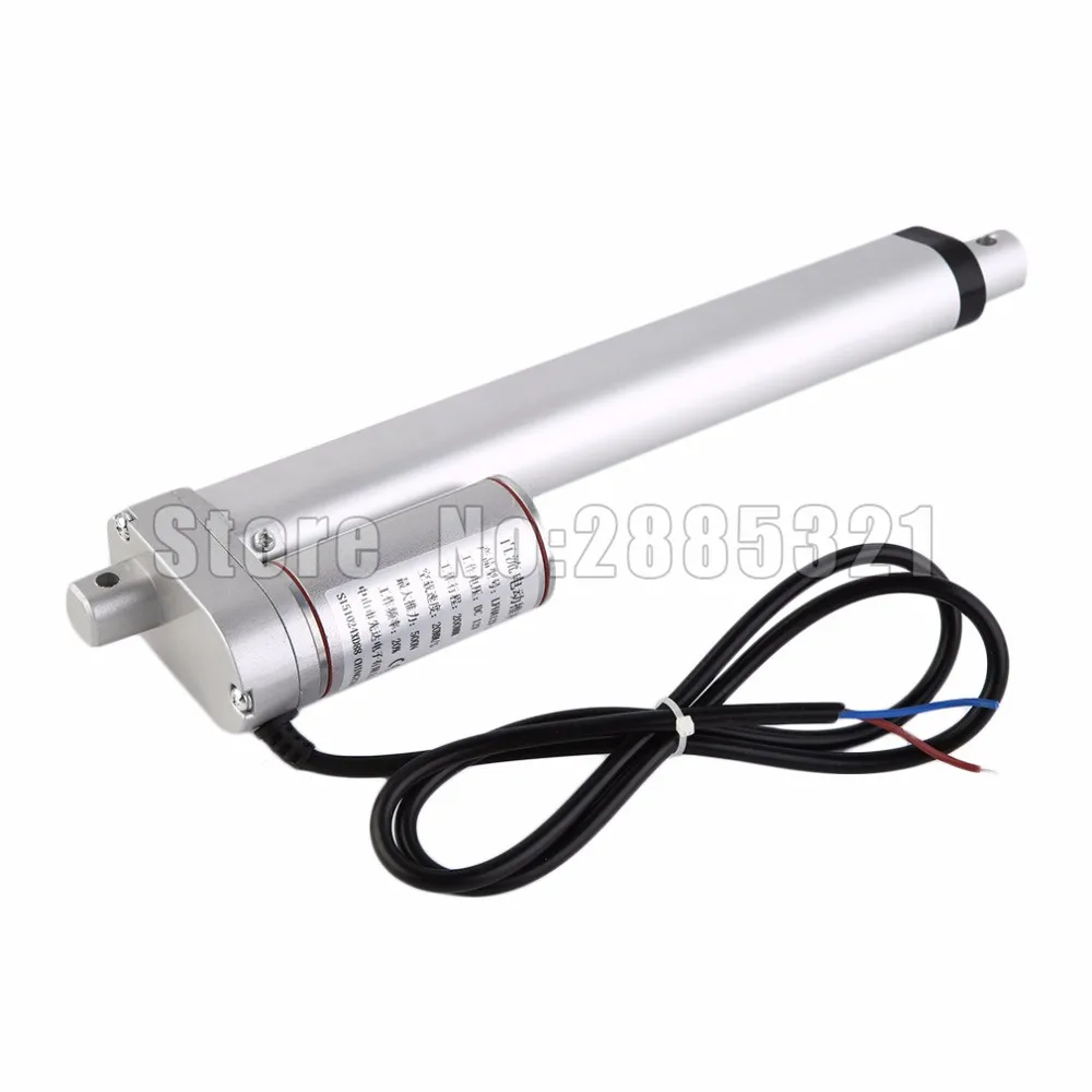 

Multi-function Linear Actuator Motor DC12V 200mm Stroke Heavy Duty 500N load mini electric linear actuator linear tubular motor