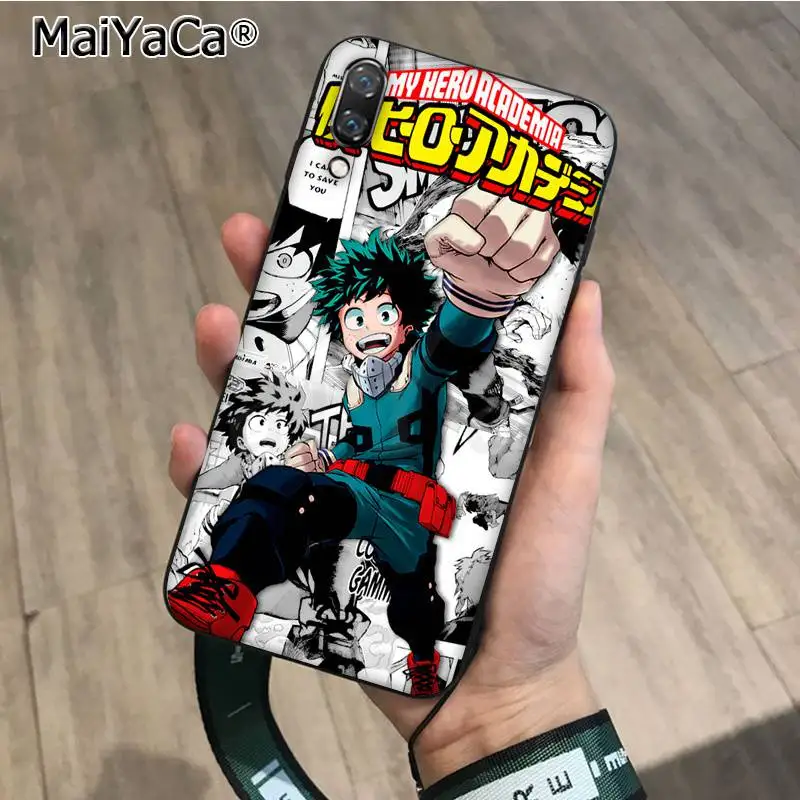 MaiYaCa моя геройская Академия Midoriya Izuku чехол для телефона Huawei P9 10 lite P20 pro P30 Psmart mate 20