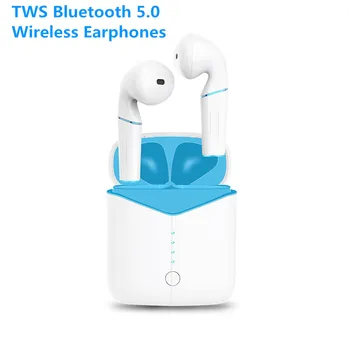 

New Bluetooth 5.0 Headphone TWS Wireless Earphones Mini Earbuds 6D Stereo Sound Earphone Wireless Bluetooth Headset 3E26