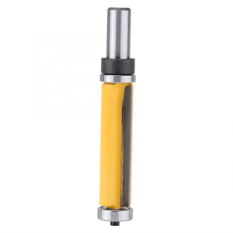 milling cutter woodwork 1/2" Shank Straight Router Bit Woodworking Flush Trim Router Bit Tool 2-1/2"L x 3/4''Dia with Long