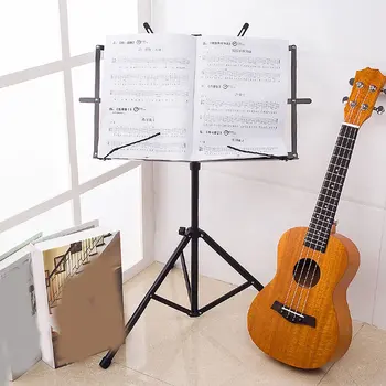 

Professional Foldable Small Music Stand Tripod Stand Holder Musical Instrument For Sitting Or Standing Positions Lightweight