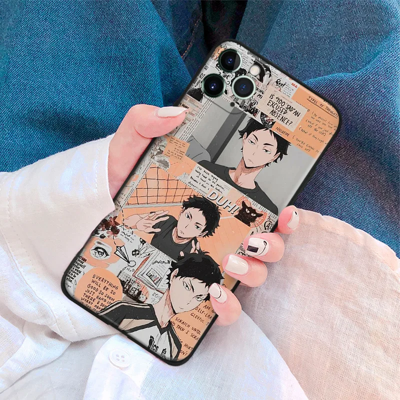 Haikyuu Аниме Манга AKaashi fanart силиконовый чехол для телефона iPhone Se 6 6s 7 8 Plus X Xr Xs 11 12 Mini Pro