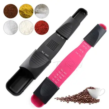 

Measure Cup Double End Nine Stalls Adjustable Scale Measuring Spoons Measuring Spoon Baking Tool Kitchen Accessories TSLM1