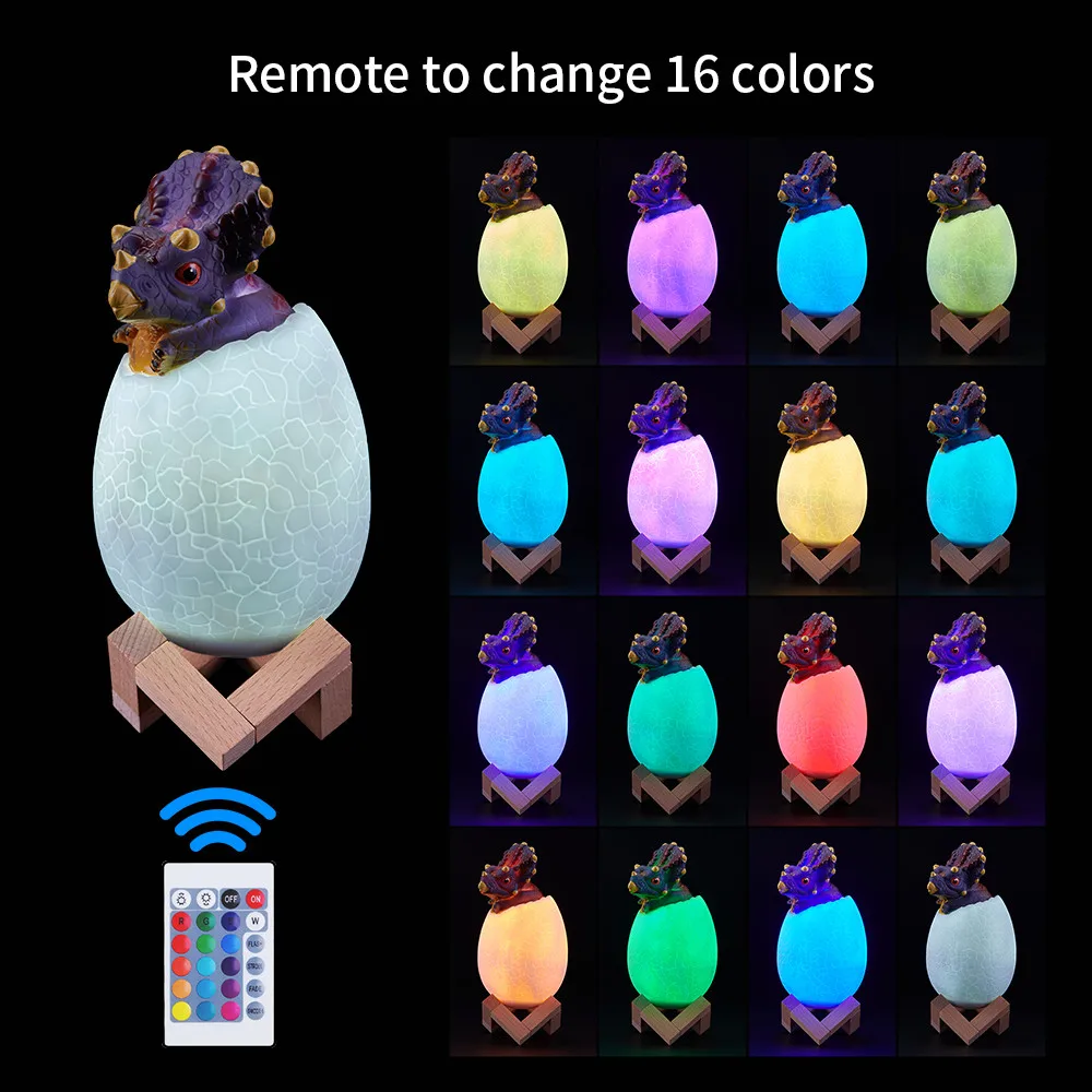 3D 16 Color LED Night Light Lamp Dinosaur Series 3D Night light Remote Control Table Lamps Toys Gift For kid Home Decoration