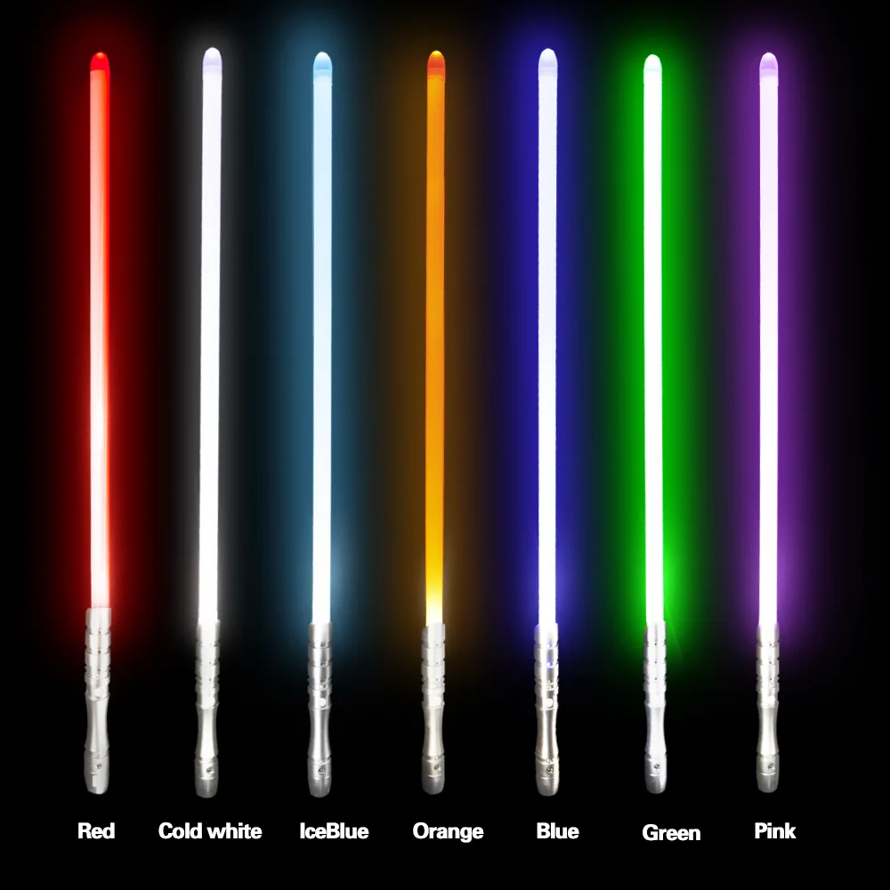 YDD Jedi Sith LED Light Saber Force FX Lightsaber with Loud Sound and High Light, Metal Hilt, Rechargeable Lightsaber
