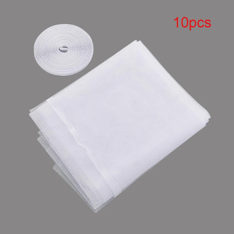 Anti Mosquito Net Kitchen Window Mesh Screen Curtain Protector Insect Bug Fly Grill Screen Cover JS21 - Цвет: 10pcs