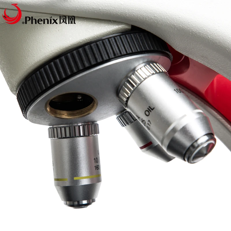 Феникс цифровой микроскоп 40x-1600x Тринокулярный портативный для студентов 5mp цифровая камера лабораторный микроскоп