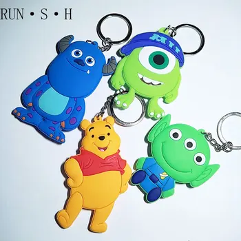 

Lovely Cartoon Big Eyes Keychain Winnie The Pooh Silica Gel Texture Key Ring Creative Activity Pendant Hardware Keychain