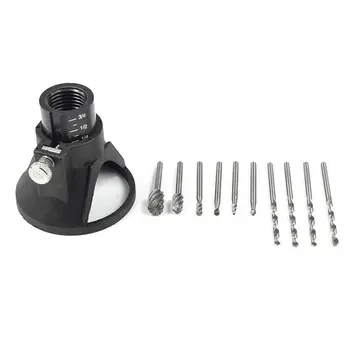 

11pcs Rotary Power Tool Set Mini Drill Grinder Polishing Kit Drilling Locator Accessories HSS Drilling Bit Wood Work Mandrels