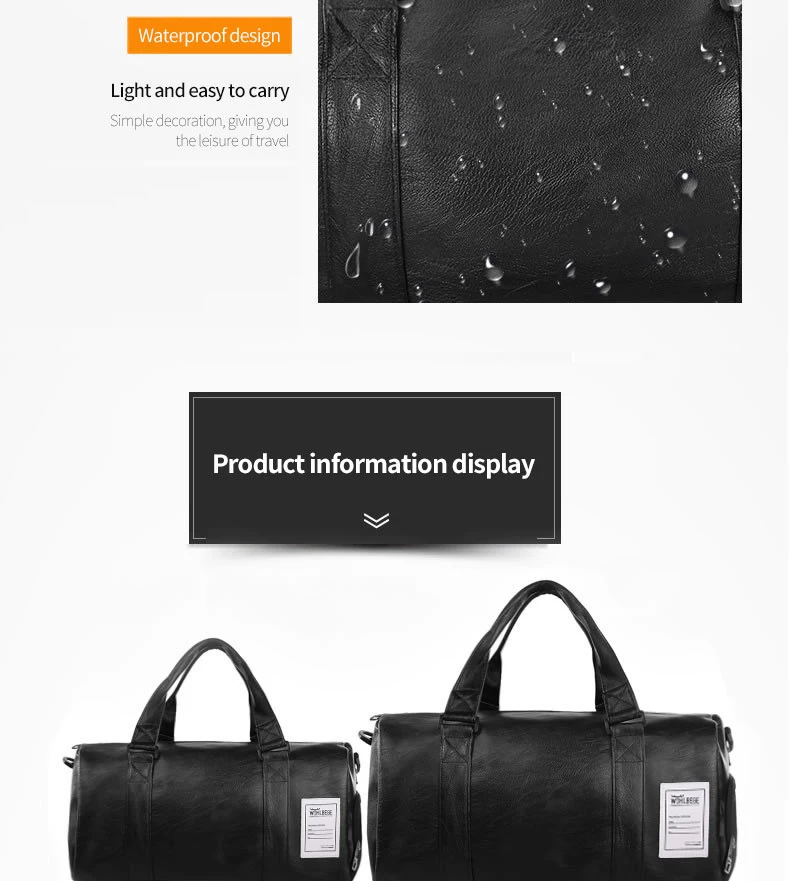Wobag качественная Дорожная сумка из искусственной кожи для пары дорожные сумки ручной багаж для мужчин и женщин новая модная сумка для