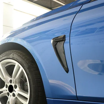

1 Pair Car Auto Side Fender Vent Air Wing Cover Trim Universal Carbon Fiber Easy To Install And Reliable To Use