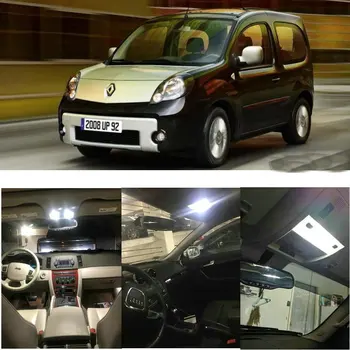 

LED Interior Car Lights For Renault grand kangoo kw01 scenic 2 jm01 3 jz01 4 r9 kaptur h5 car accessories lamp bulb error free