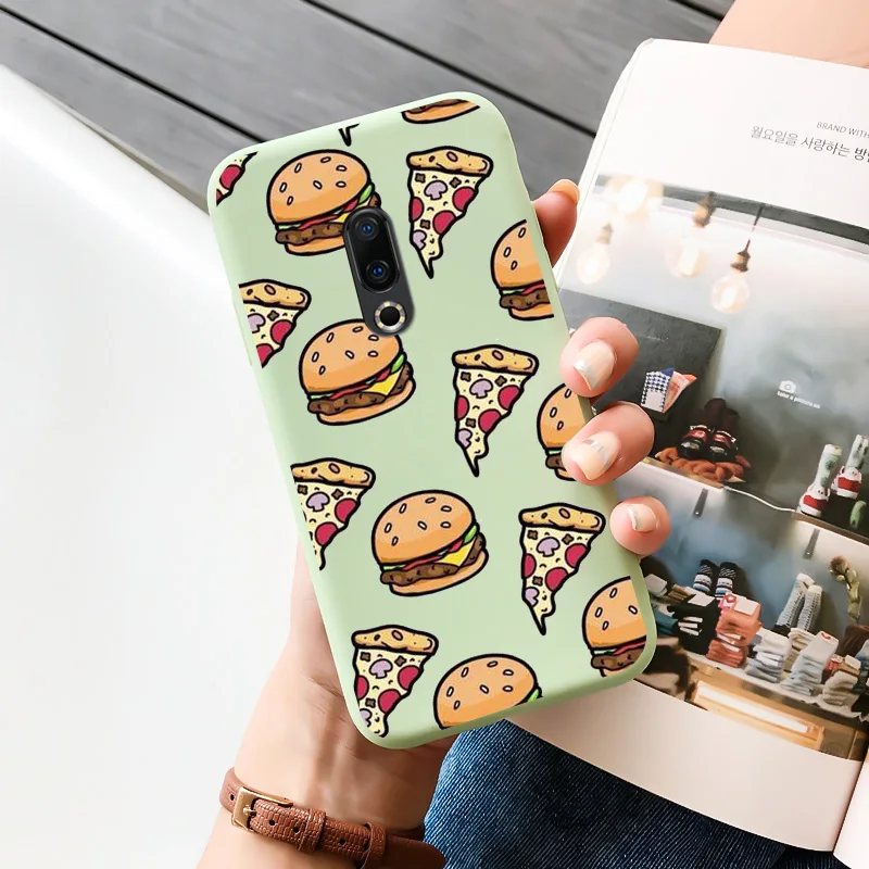 cases for meizu belt TPU Shell Black Soft For Meizu 16 Case Personality Tide Shell For Meizu 16 Plus Case Cartoon Cute Trend Shell For Meizu 16 Case meizu phone case with stones craft Cases For Meizu