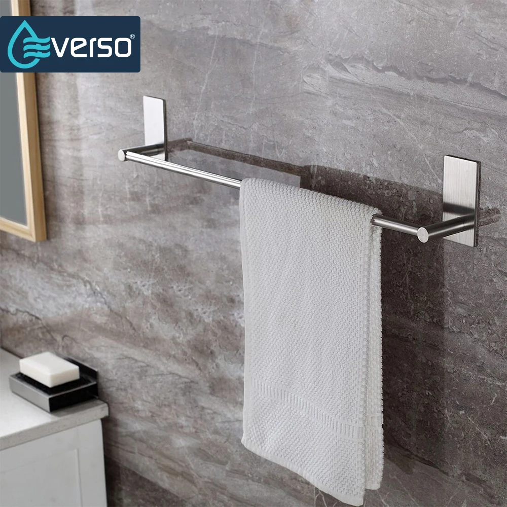 

Stainless Steel Towel Holder Bathroom Towel Bar Wall-Mounted Cabinet Drawer Towel Hanging Rack Storage Holder Kitchen Towel Rack