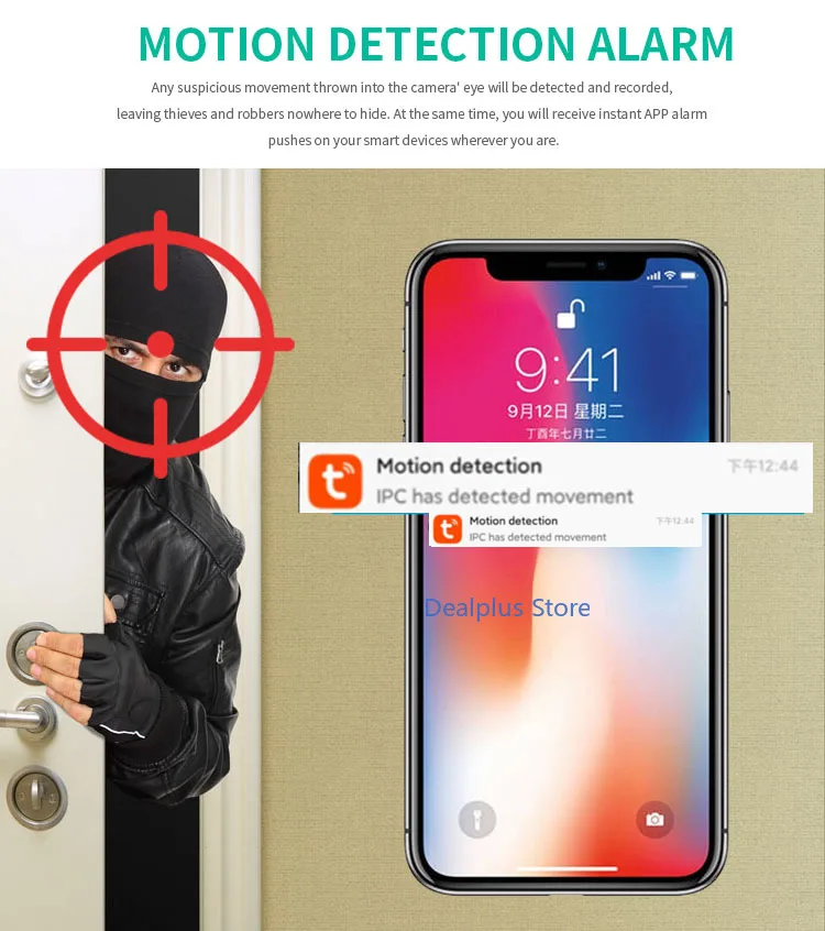 Wifi TUYA CAMERA Smart Cloud 1080P PTZ IP Camera Outdoor Auto Tracking Google Home Alexa Video Surveillance CCTV Security Cam