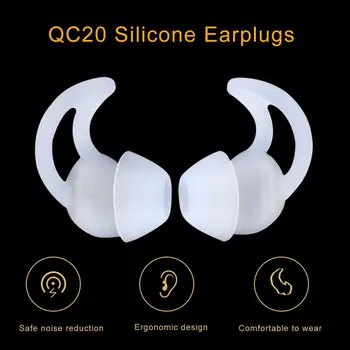 

3 Pairs S / M / L Headphones Set Silicone Earplugs Cover Anti Drop Protective Cover For Bose QC20 QC30