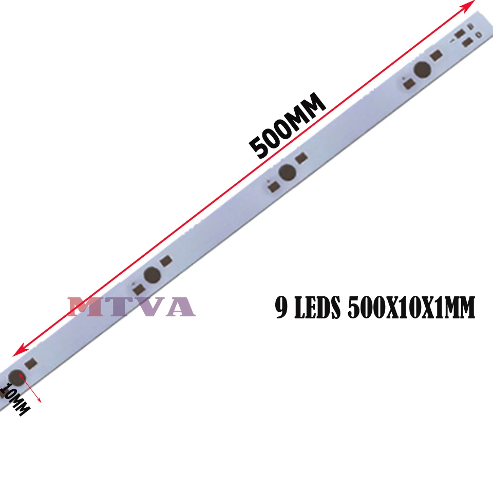 9LEDS-500X10X1MM--尺寸图
