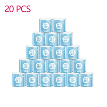 

Plant Protection Bamboo Paper Pulp Natural Cored Roll Paper 20 Rolls Of Household Toilet Paper Towels New